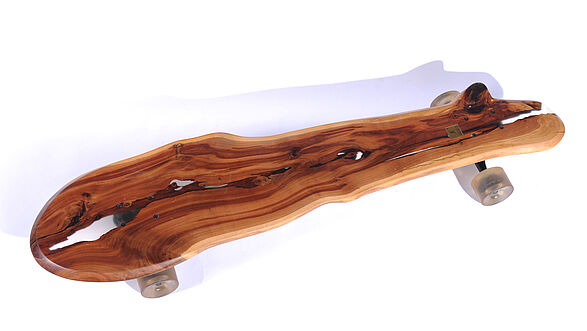 Longboard from a tree trunk