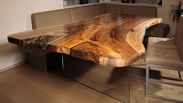 Esstisch Baumstamm Tisch von Stammdesign