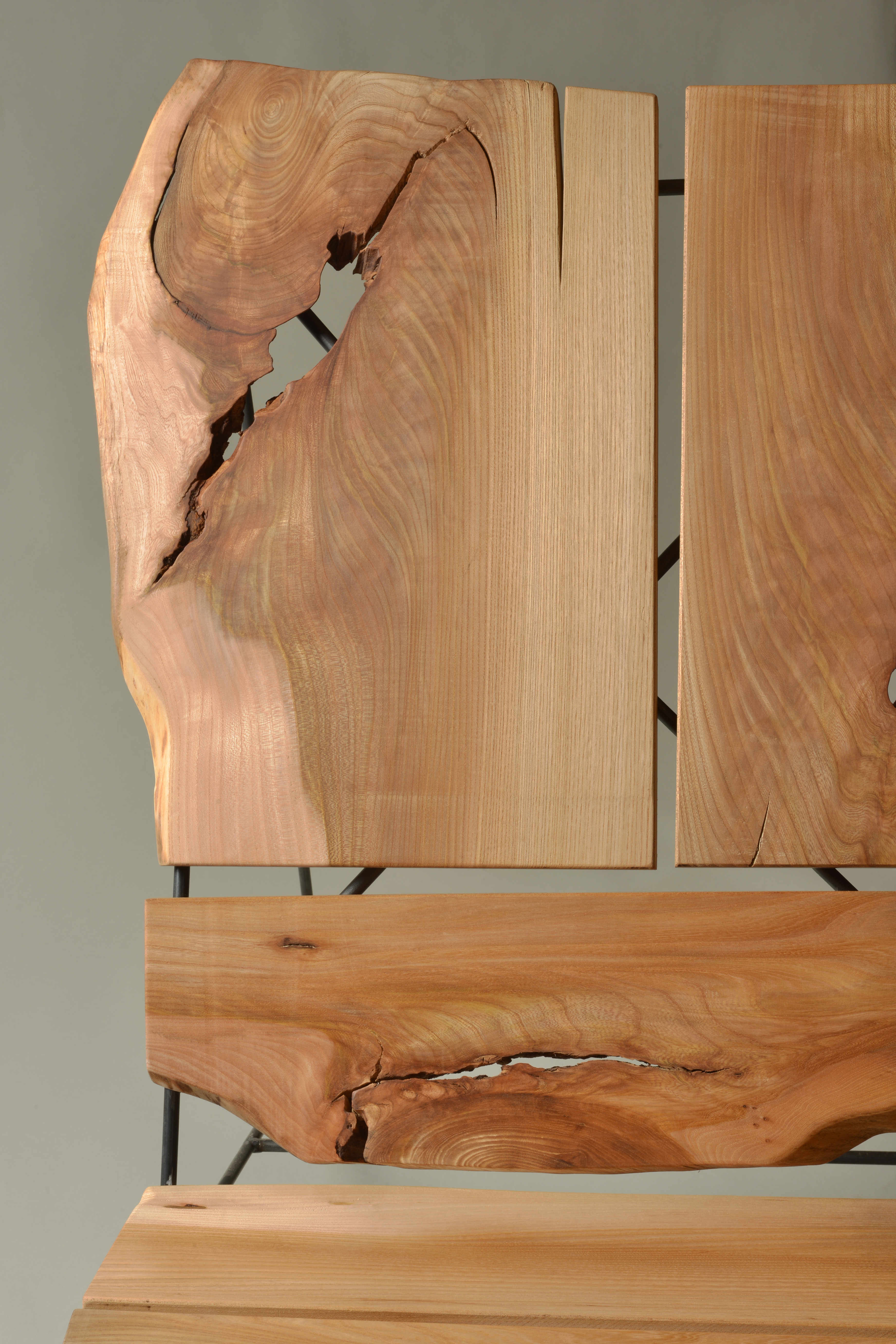 Sillón de diseño de madera natural