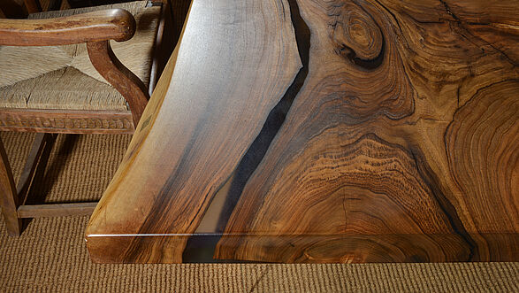 Tavolo con tronco d'albero di Stammdesign