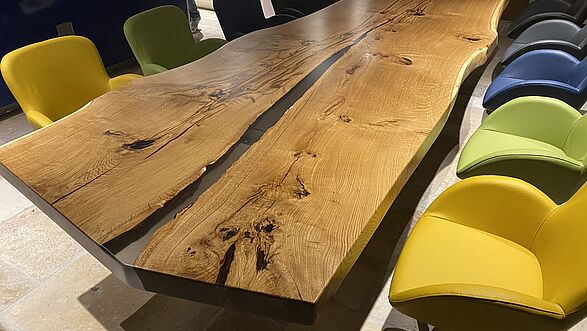 Esstisch designer Holz Epoxy Tisch Tisch mit Epoxiharz